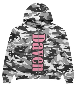 DAVEN HOMME FOREVER YOUNG SNOW CAMO ZIP