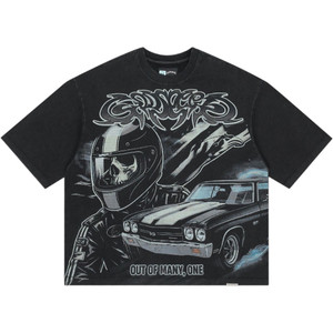 GODSPEED BLACK WASH AMERICAN MUSCLE TEE