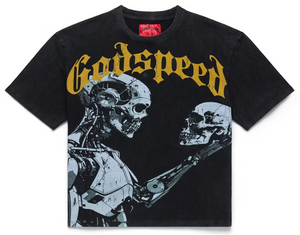 GODSPEED BLACK/YELLOW MANKIND VS AI TEE