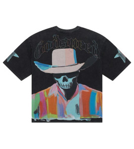 GODSPEED BLACK PASTEL COWBOY TEE