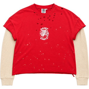 SAINT VANITY RED CUTOFF THERMAL L/S
