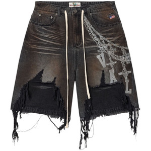 VALE FOREVER BLACK CHAIN JORTS