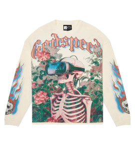 GODSPEED CREAM VISION FLOWERS L/S