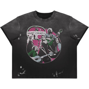 SAINT VANITY PINK U-N-I SEX BAND TEE