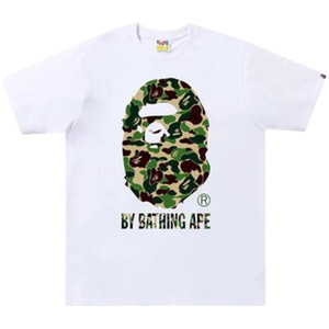 BAPE WHITE/GREEN ABC CAMO TEE