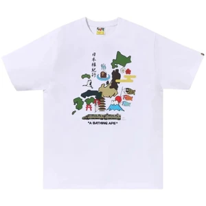 BAPE WHITE JAPAN CULTURE TEE