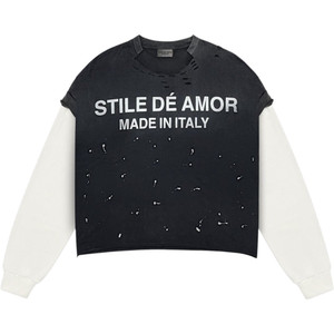 STILE DÉ AMOR NERO SU BIANCO L/S