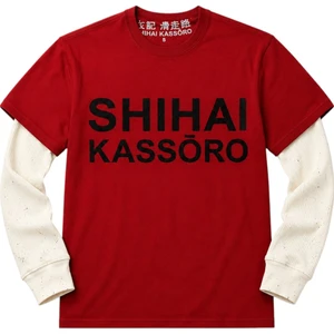 SHIHAI KASSORO AKAI SPLAT LAYERED L/S