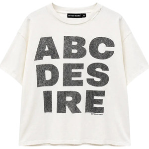 BOTTEGA DESIRES WHITE ABC DESIRES TEE