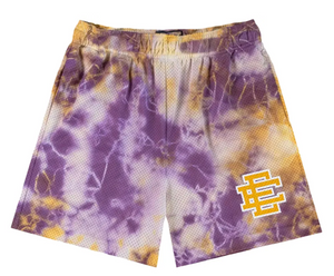 ERIC EMANUEL PURPLE/YELLOW TIE DYE SHORTS
