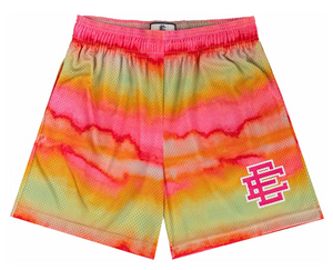 ERIC EMANUEL PINK/YELLOW STRIPED SHORTS