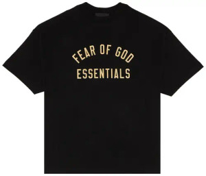 ESSENTIALS BLACK FOG JERSEY CREW TEE