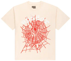 SP5DER CREAM LEGACY LOGO TEE