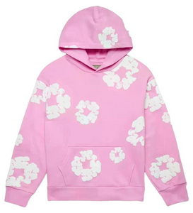 DENIM TEARS PINK COTTON WREATH HOODIE