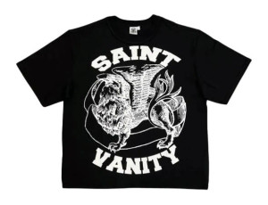 SAINT VANITY BLACK/WHITE GRIFFIN TEE