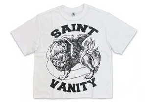 SAINT VANITY WHITE/BLACK GRIFFIN TEE
