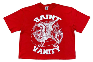 SAINT VANITY RED/WHITE GRIFFIN TEE