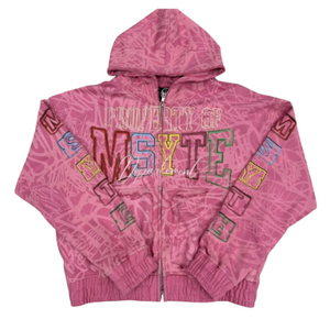 MSYTE PINK GRAFFITI ZIP
