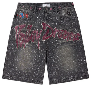 VALE FOREVER BLACK ICED OUT JORTS