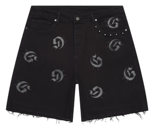 GODSPEED BLACK INFINITY DENIM SHORTS