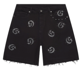 GODSPEED BLACK INFINITY DENIM SHORTS