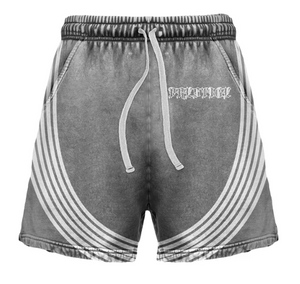 PRESTIGE GREY STRIPED SHORTS