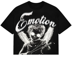 MIXED EMOTION BLACK PEARL CROPPED TEE