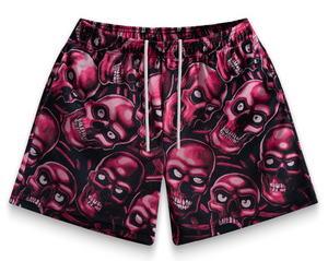 BRAVEST STUDIOS RED SKULLY SHORTS