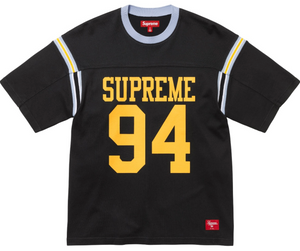 SUPREME BLACK SPLIT S/S FOOTBALL JERSEY