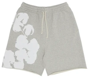 DENIM TEARS GREY BIGGIE COTTON WREATH SWEAT SHORTS
