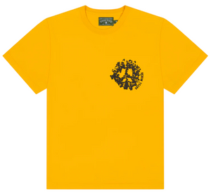 DENIM TEARS YELLOW/BLACK UNIVERSITY TEE