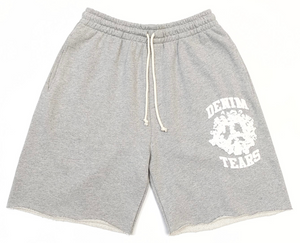DENIM TEARS GREY UNIVERSITY SHORTS