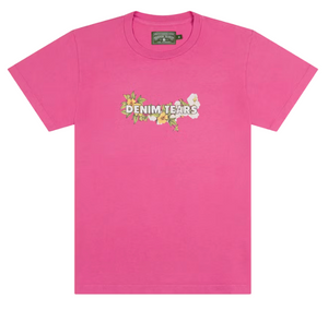 DENIM TEARS PINK LOGO TEE