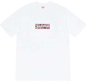 SUPREME WHITE MURAKAMI COVID-19 RELIEF BOX LOGO TEE