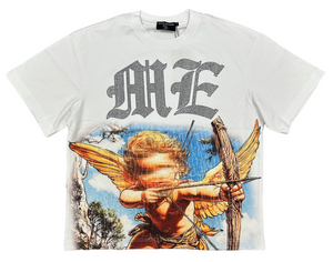 MIXED EMOTION ANGEL RHINESTONE TEE