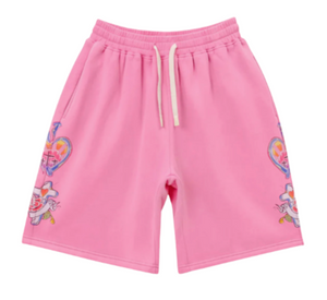 WE ARE RIGHTEOUS PINK RISEN KING SHORTS