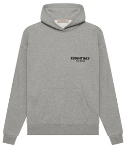 ESSENTIALS DARK OAT HOODIE