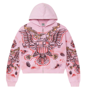 VALE FOREVER PINK FLAG ZIP