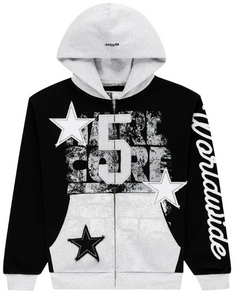 SP5DER BLACK TRIPLE 5 STITCH ZIP