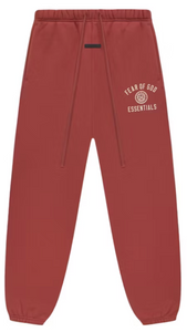 ESSENTIALS CRIMSON FLEECE SWEATPANTS