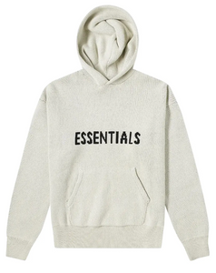 ESSENTIALS LIGHT HEATHER KNITTED SWEATER