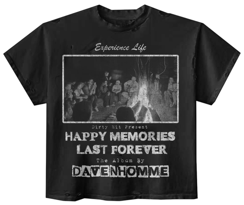 DAVEN HOMME BLACK HAPPY MEMORIES TEE