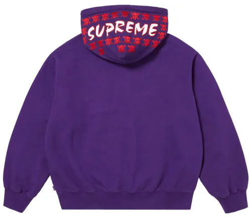 SUPREME PURPLE LEAGUE CHAMPS ZIP