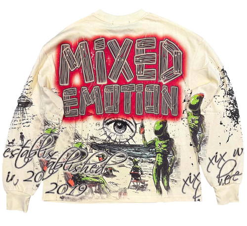 MIXED EMOTION CREAM ART CLUB L/S