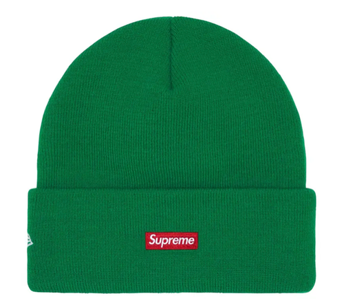 SUPREME X NEW ERA® GREEN OLD ENGLISH BEANIE