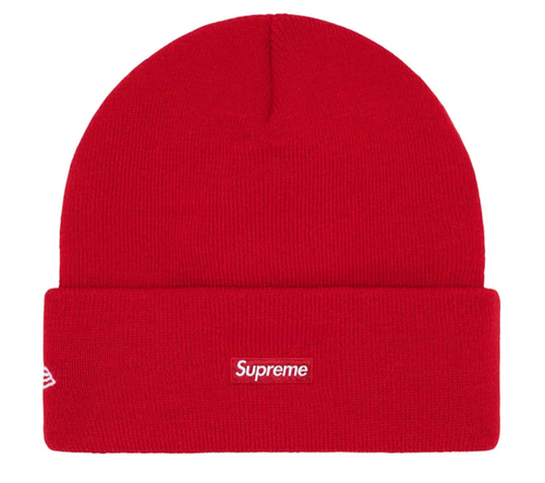 SUPREME X NEW ERA® RED OLD ENGLISH BEANIE