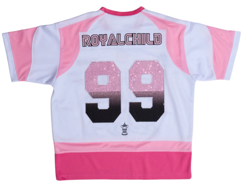 BIRTH OF ROYAL CHILD PINK DOUBLE LION RHINESTONE JERSEY