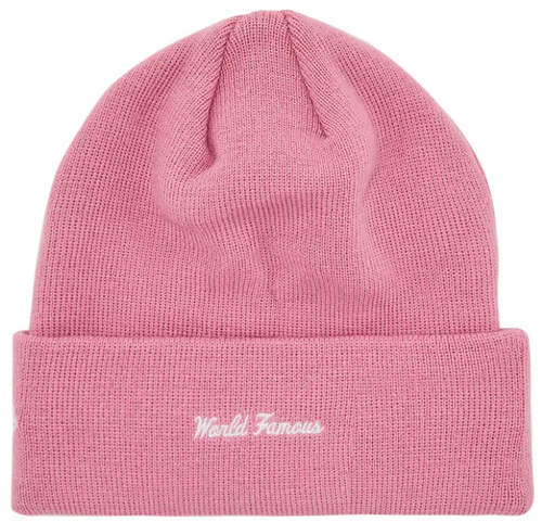 SUPREME X NEW ERA PINK BOX LOGO BEANIE