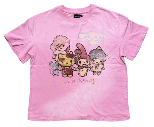 INSPIRE THEN DIE ZOMBIE KITTY VINTAGE TEE