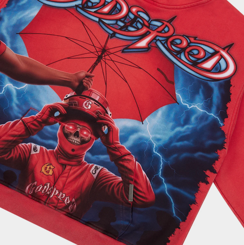 GODSPEED RED SUPREME REIGN HOODIE